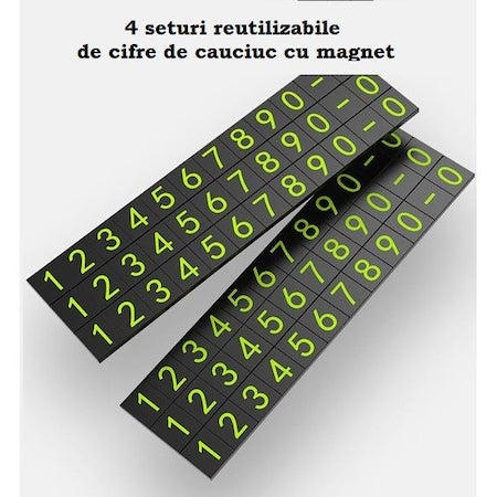 Suport Afisaj Numar Telefon Parcare Temporara Din Plastic Cu Inchidere - EPLUS.uno